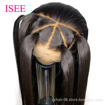 Transparent HD full lace human hair wig cuticle aligned human lace front wig wholesale virgin hair wig for black women